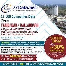 77 Data: Download the List of Manufacturing Companies in Faridabad